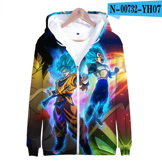 

Anime Goku Hoodies Men Women Sweatshirt Zipper Jacket Bejīta Broli Hoodie Boy girl Cosplay Clothes Oversized Cartoon Sweatshirts