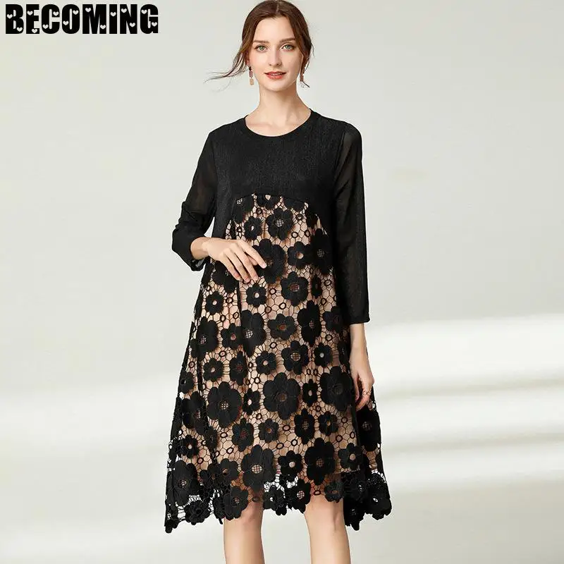 Осеннее высококачественное платье для беременных с длинным рукавом женское