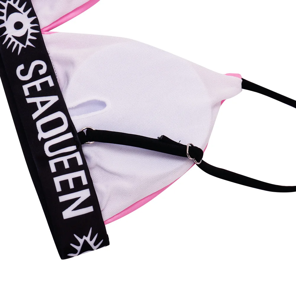 CRUSHONU Для женщин сексуальный из двух частей комплект бикини с рисунком Больших