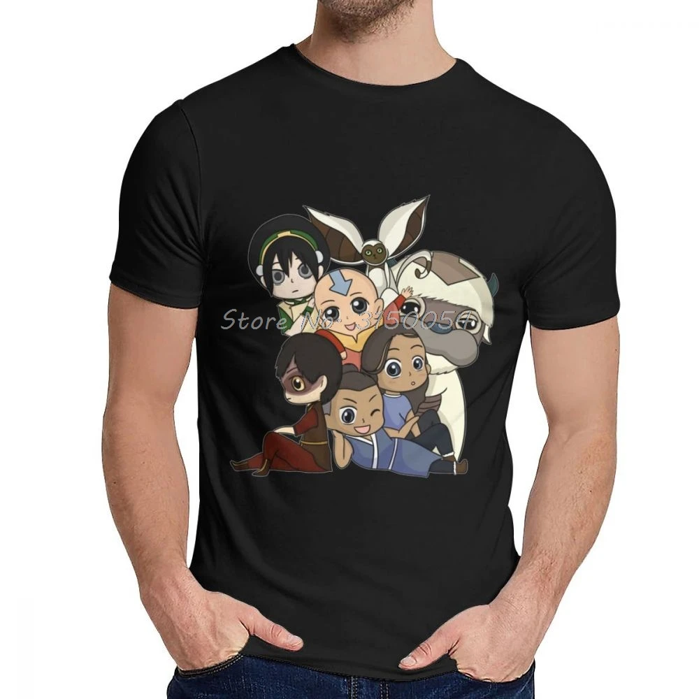 Chibi Футболка &quotАватар&quot классическая мужская хлопковая с круглым вырезом и
