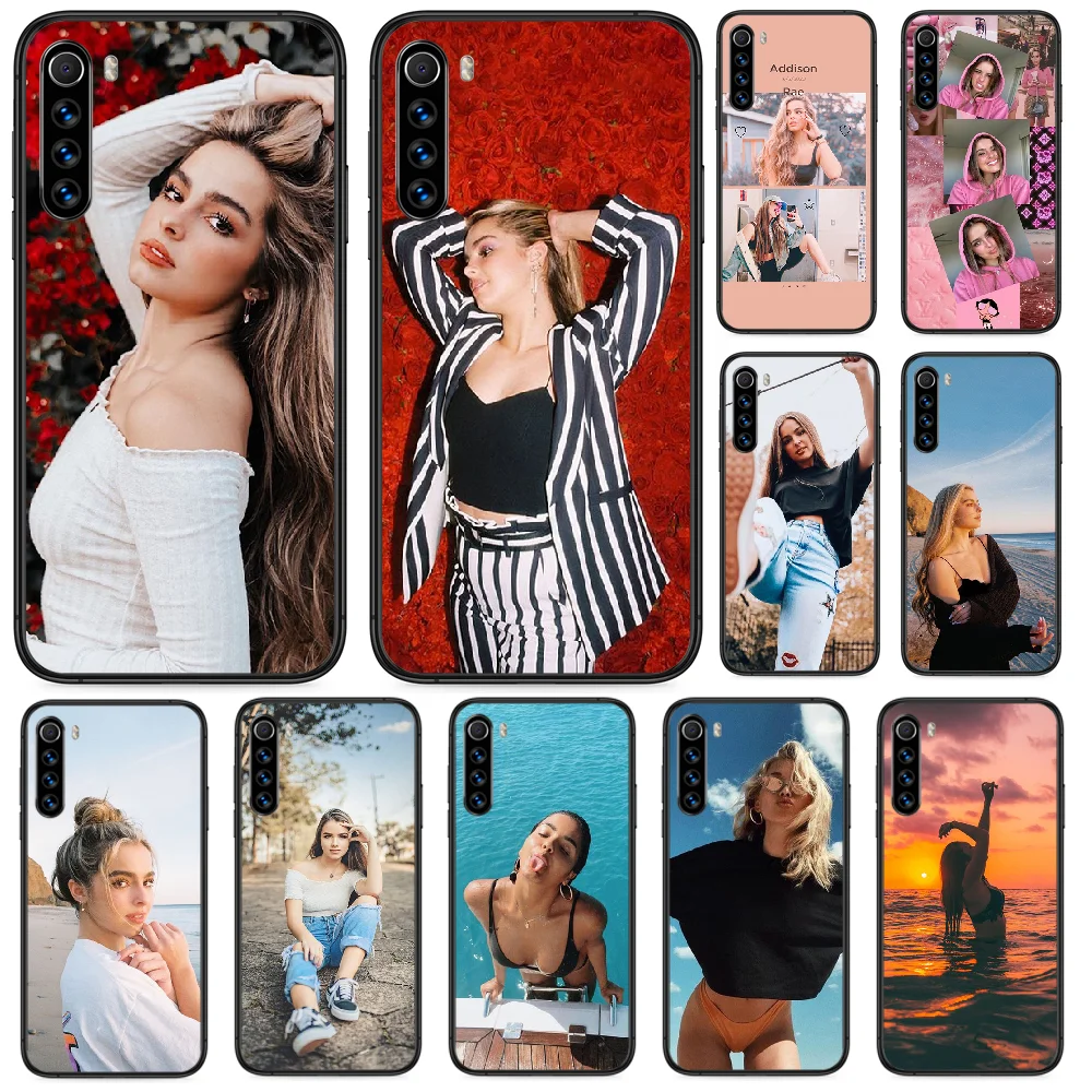 Американский IC girl Addison Rae чехол для телефона Xiaomi Redmi Note 4A 4X 5 6 6A 7 7A 8 8A 4 5A 8T Plus Pro