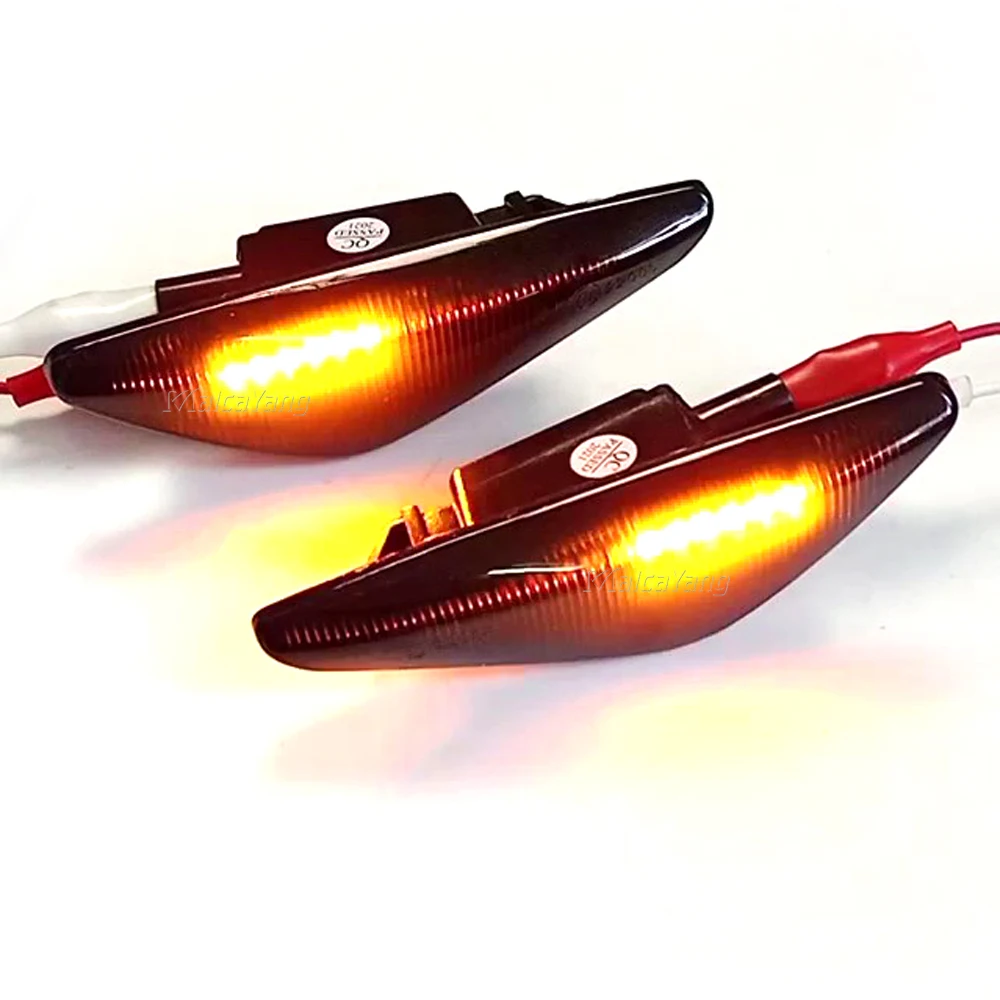 

2PCS Canbus Smoke Dynamic Flowing LED Side Marker Signal Light For BMW X5 E70 X6 E71 E72 X3 F25 Sequential Blinker Lamp