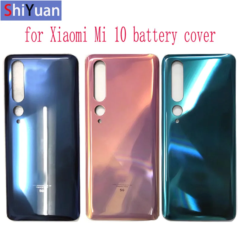 

For Xiaomi Mi 10 5G Battery Cover Rear Door Replacement Back Cover for Xiaom Mi 10 5G Rear Housing in Green Grey Gold Color