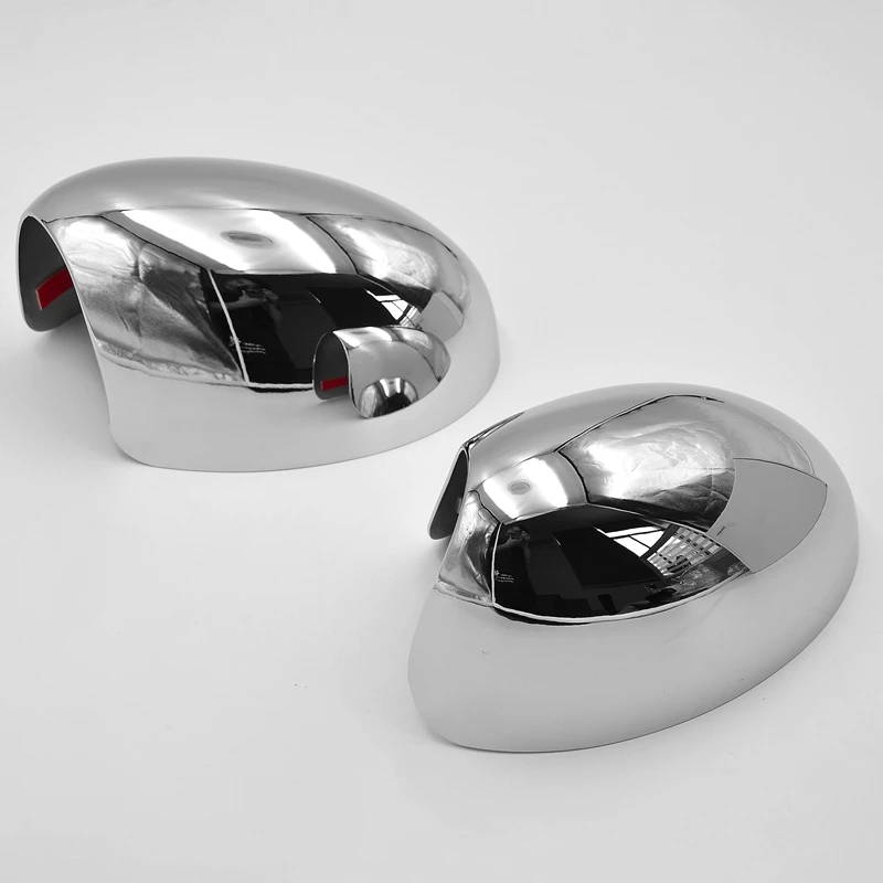 

Pair Chrome Car Door Wing Rearview Mirror Cap Cover Tirm for Mini Cooper 2001-2006