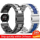 Ремешок металлический для наручных часов Garmin Forerunner 245, браслет из нержавеющей стали для музыкальных часов Forerunner 645, 20 мм 22 мм