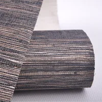 MYWIND New Design Raw Hemp Wallpaper Brown Grasscloth Metallic Bottom 3D Designs For Home Decoration