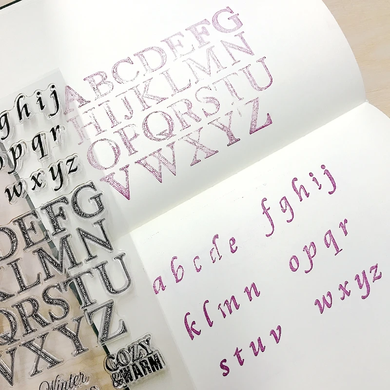 Монограмма четкая прозрачная печать Seal для самостоятельного скрапбукинга