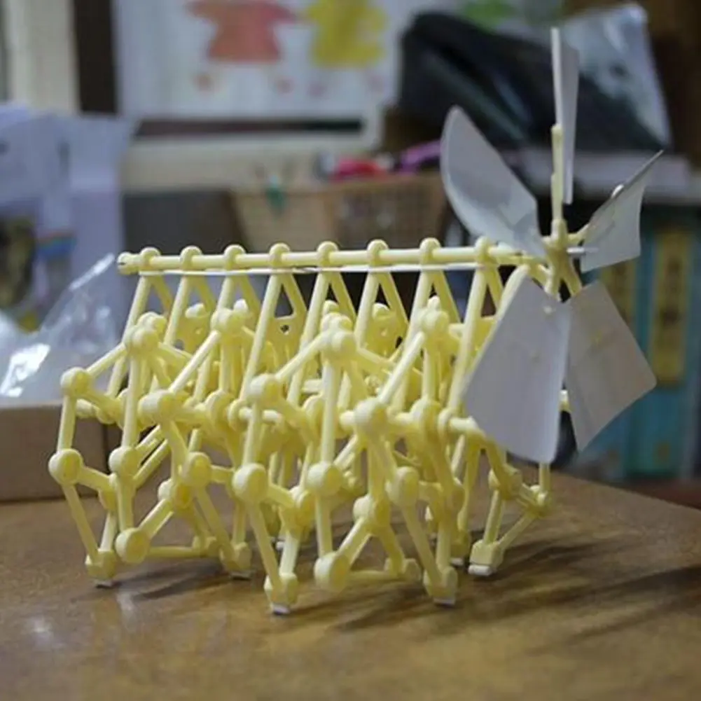 Ieasyсексуальная ветросиловой DIY ходунки мини сборка strandbeest модель детский робот