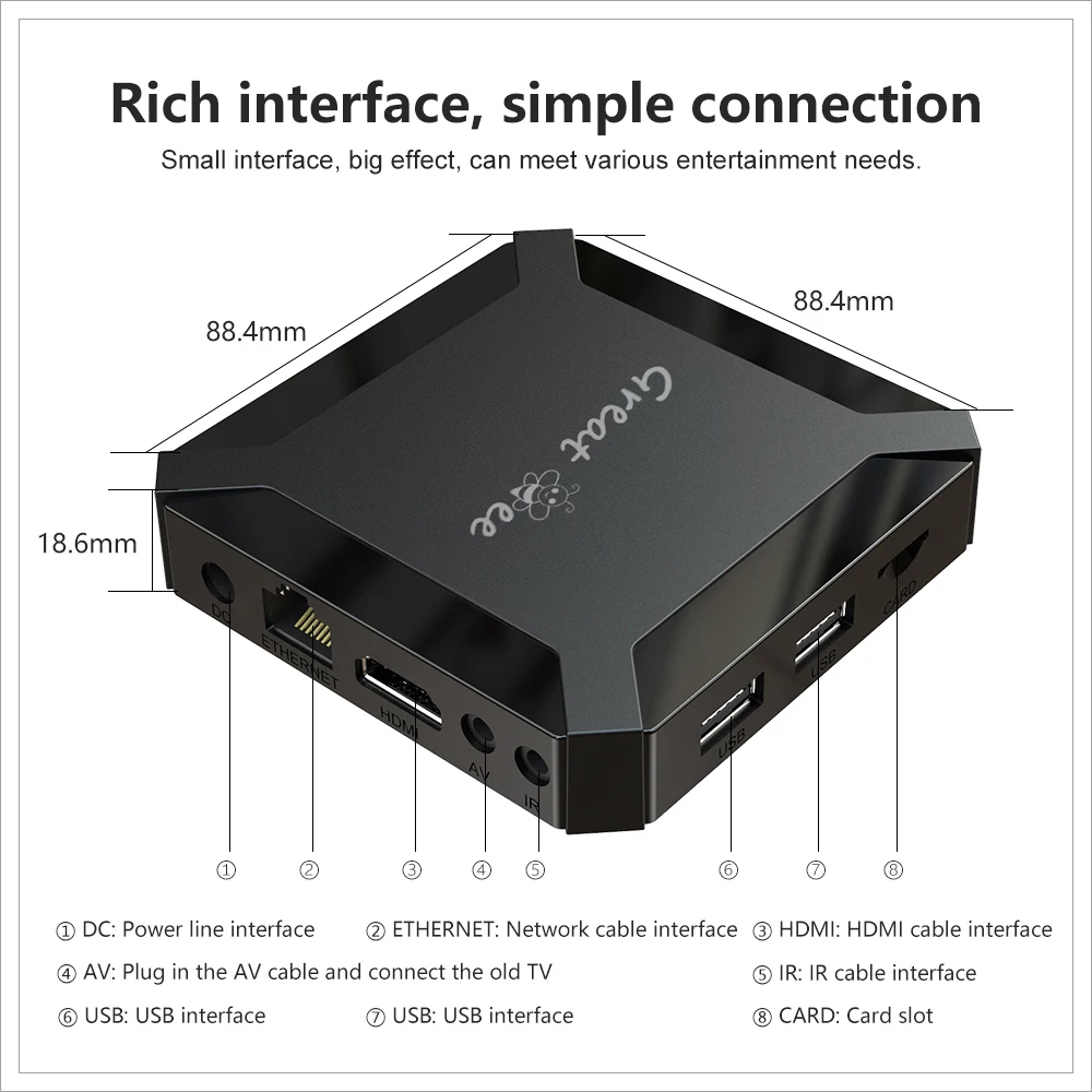 ТВ-приставка Greatbee на Android 10 Арабская Wifi Google Youtube Chromecast |