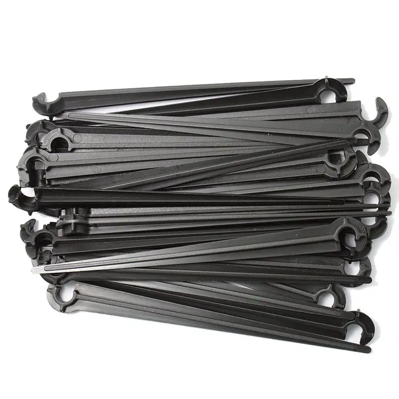 100PCS 1/4 дюймов C-type крюк фиксированный Поддержка держатель ставки стволовых 110 мм 4/7