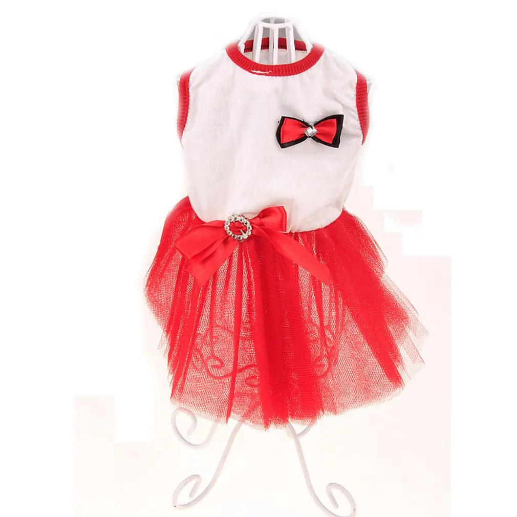 Тедди горячее свадебное платье со стразами Одежда для домашних животных весна и