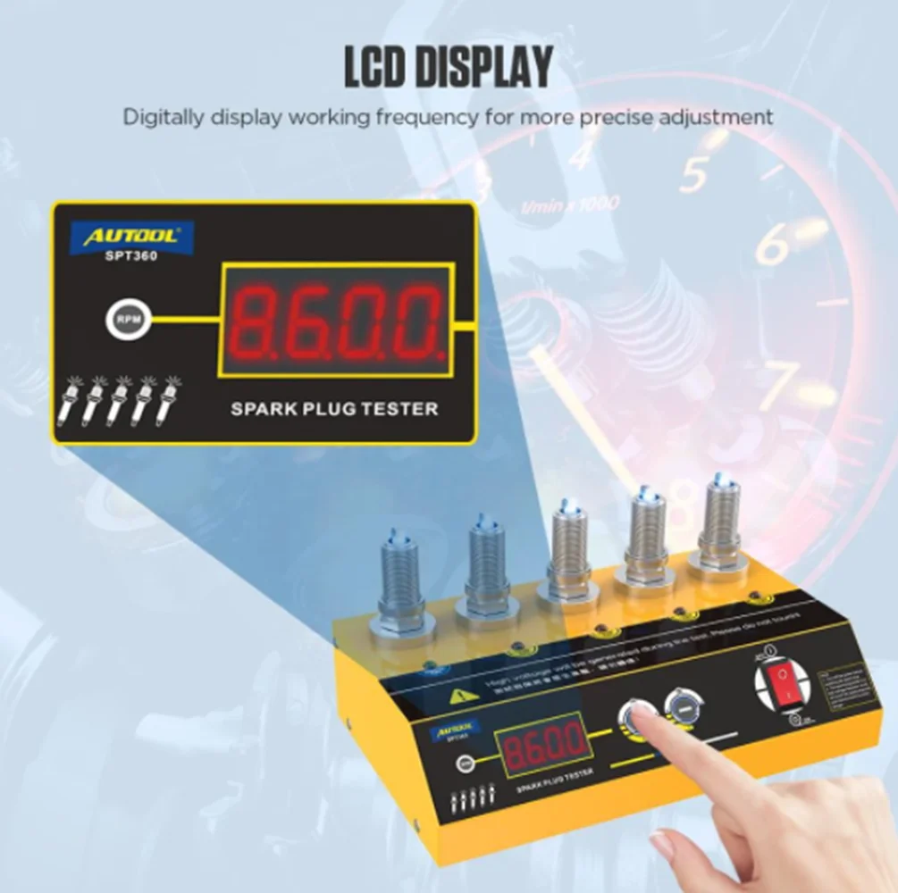 Автомобильный тестер зажигания AUTOOL SPT360 диагностический инструмент свечей