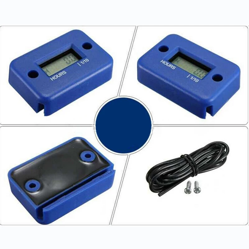 Универсальный IP68 Водонепроницаемый цифровой манометр двигателя ЖК дисплей