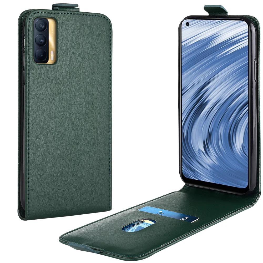 Кожаный чехол-книжка для Realme V15 5G, Вертикальный чехол для Realme V 15 5g