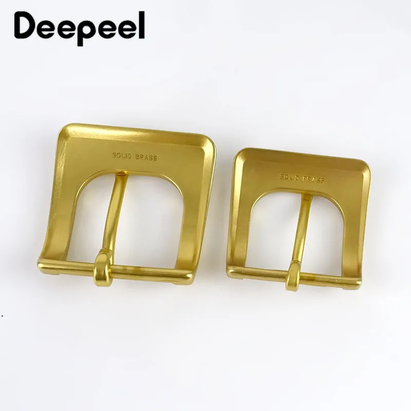 Deepeel 1 шт. ID40/35 мм твёрдая латунная пряжка для мужчин и женщин Ремни череп голова