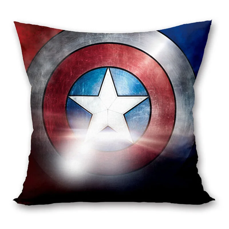 H07 1 шт. 45x45 см супергерой Marvel Супермен Железный Человек-паук полиэстер персиковая кожа наволочки Талия Подушка Декоративные подушки Чехол - Цвет: H07