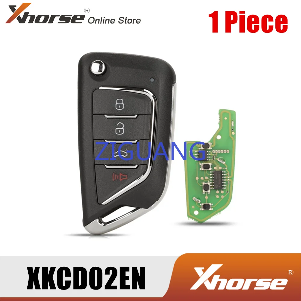

Xhorse XKCD02EN Wire Remote Key With 4 Button 1 Piece XKCD02EN VVDI KEYS locksmith tools Free Shipping
