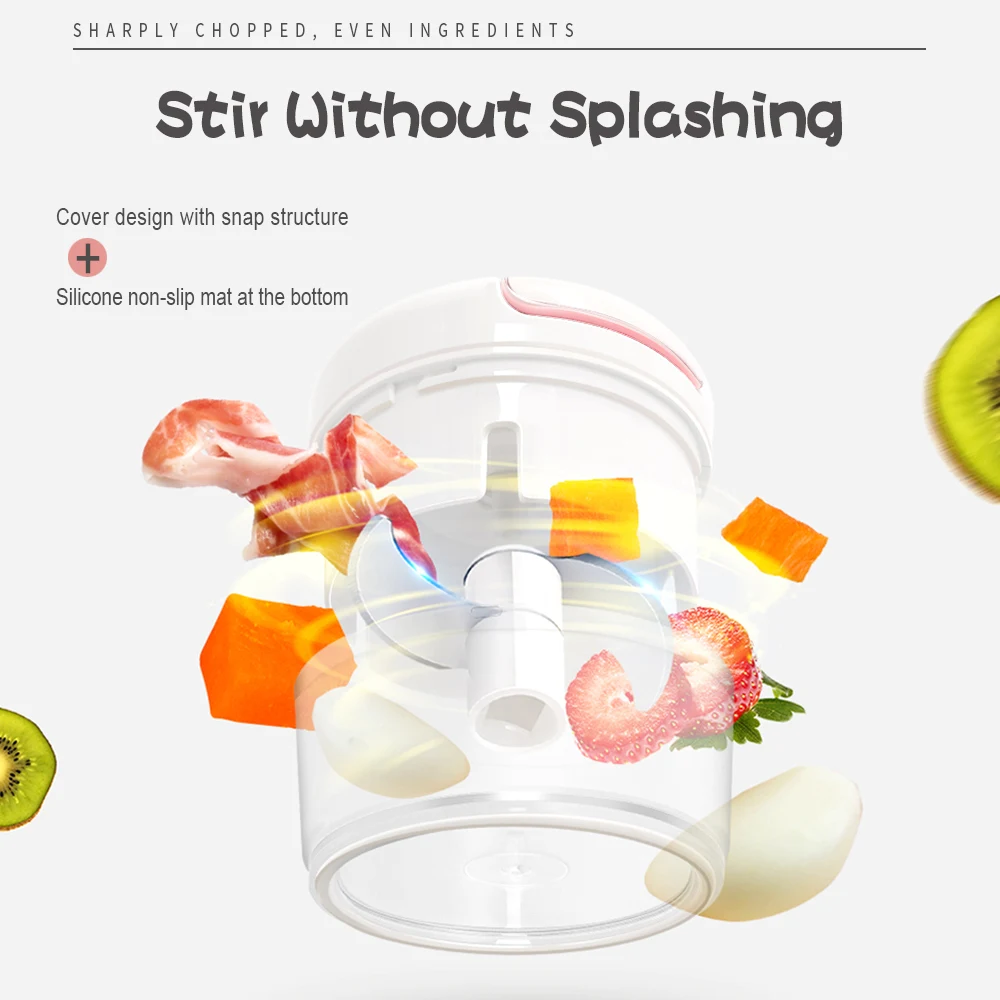 Мини измельчитель для овощей пресс мяса орехов перца лука Многофункциональный