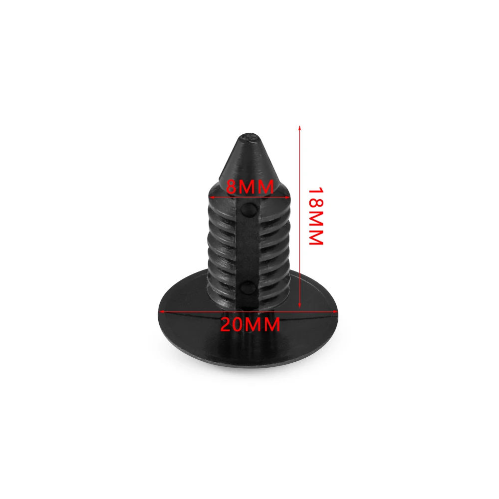 50 шт./лот Автомобильный Крепеж подходит для 8 мм отверстий нейлоновые