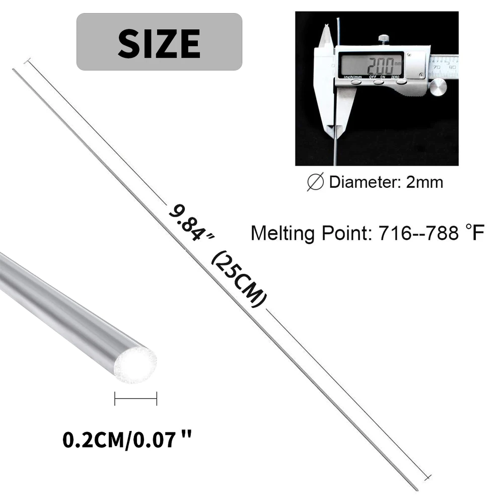 20 шт низкая Температура легкий расплавленный Алюминий со сварочными электродами