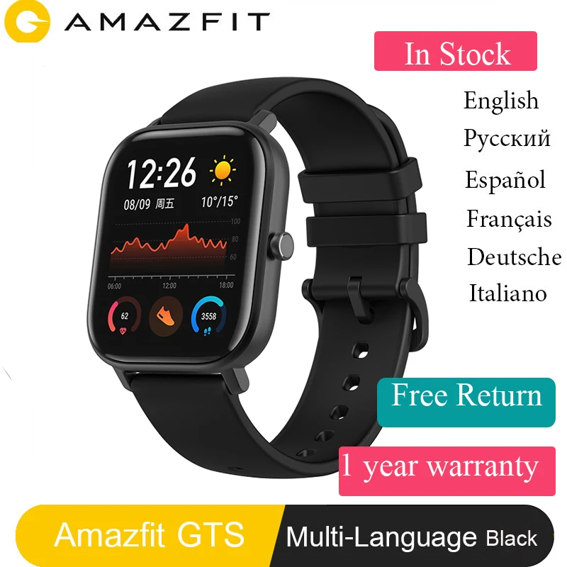 Смарт часы Amazfit мужские водонепроницаемые с GPS Пульсометром|Смарт-часы| |