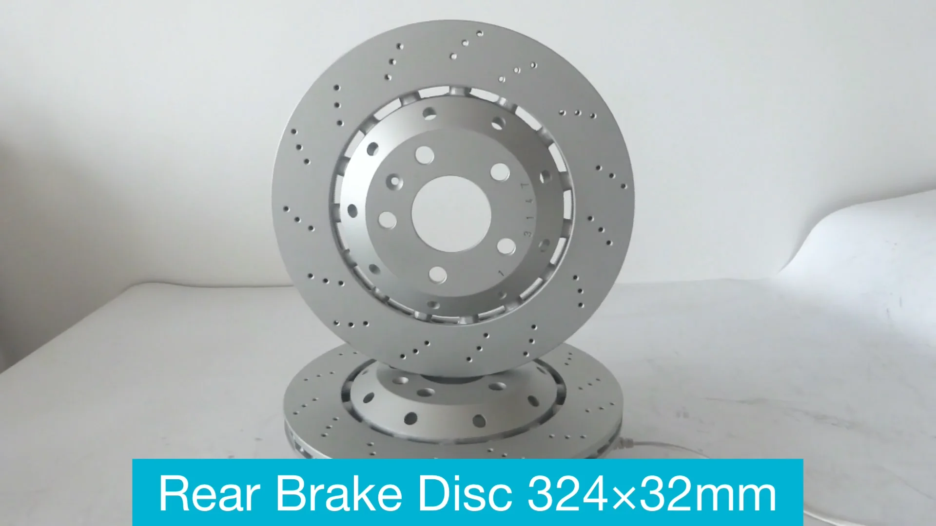 

FOR AUDI RS4 B7 REAR LEFT RIGHT BRAKE DISCS 8E0615602D 8E0615601AB 324mm PAIR