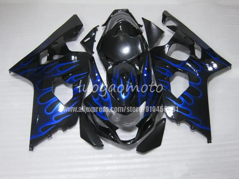 

Motorcycle Fairing Kits Fit For Suzuki GSXR600 750 K4 2004 2005 04 05 New ABS Fairings bodywork set custom blue blk
