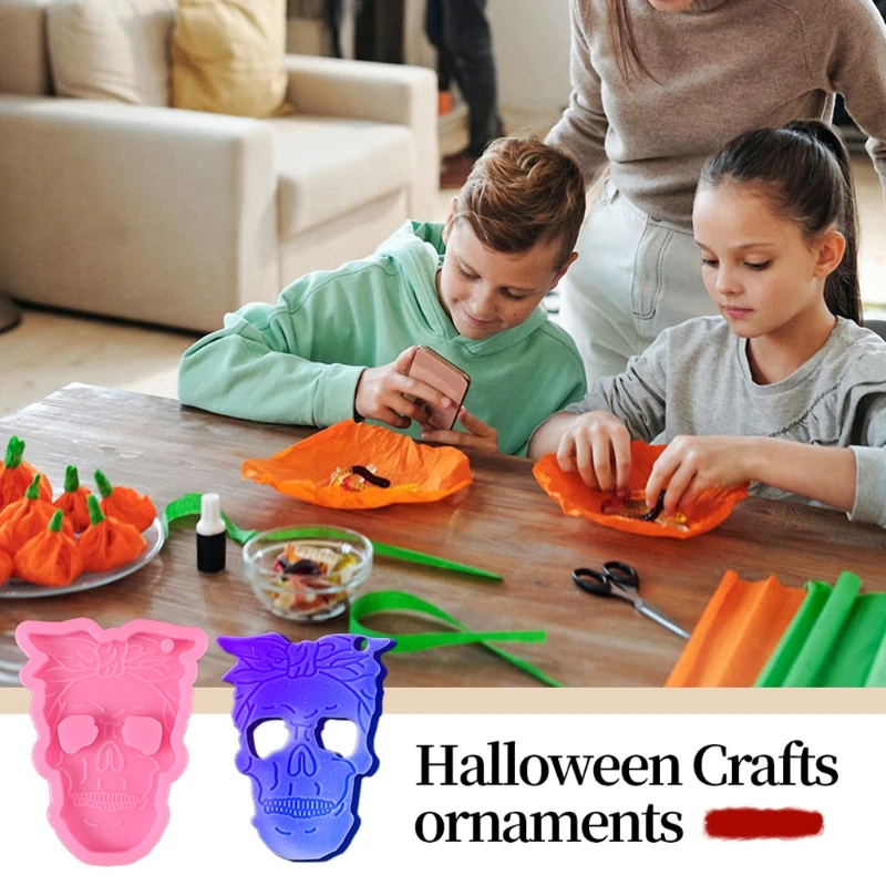 

5 Pcs Keychain Epoxy Resin Mold Jewelry Pendant Silicone Mould DIY Crafts Casting Tools