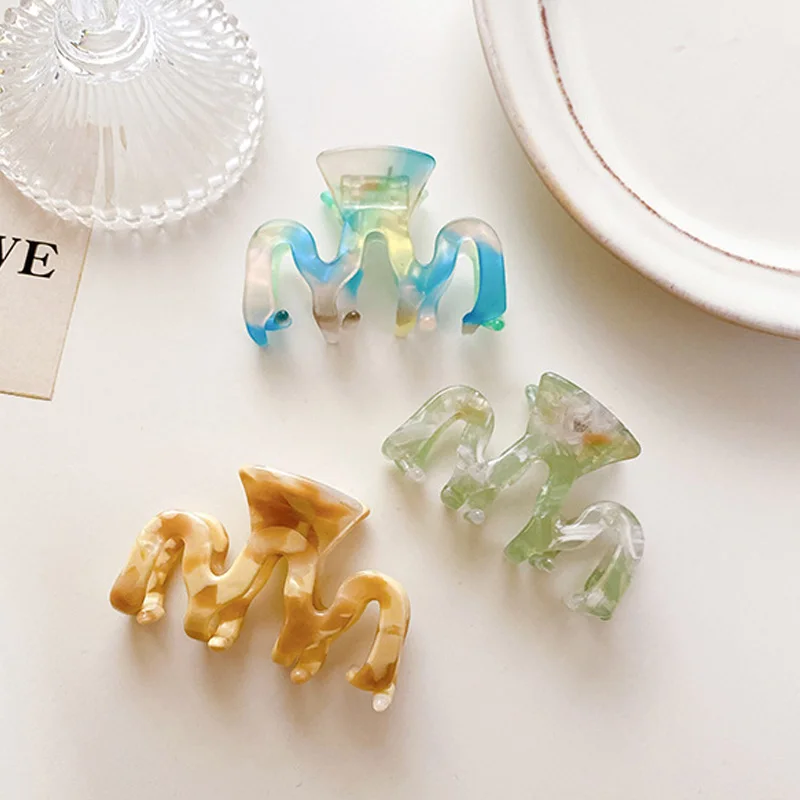 

New Acrylic Acetate Hair Claws Large Size M Shape Bathing Hair Clips Hairpin Crab for Women Hair Accessories Hair Styling Tool