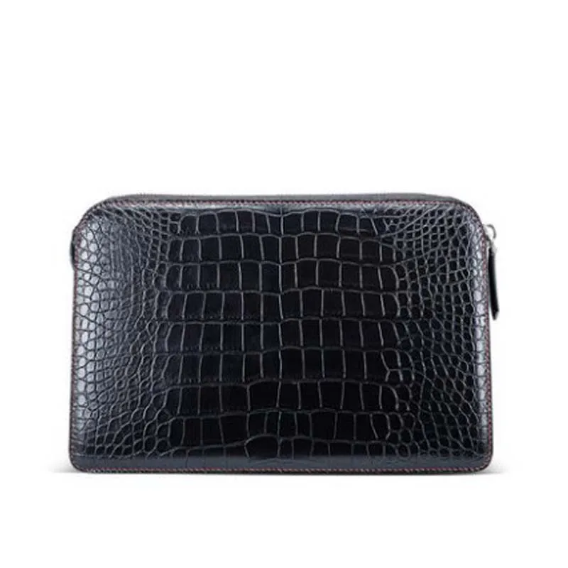 Мужской клатч gete из искусственной кожи крокодила светильник деловая сумка на