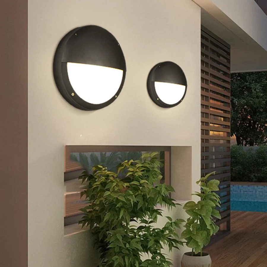 

18W 36W Aluminum Outdoor LED Porch Wall Light Garden Aisle Corridor Balcony Wall Lamp Villa Front Door Wall Light