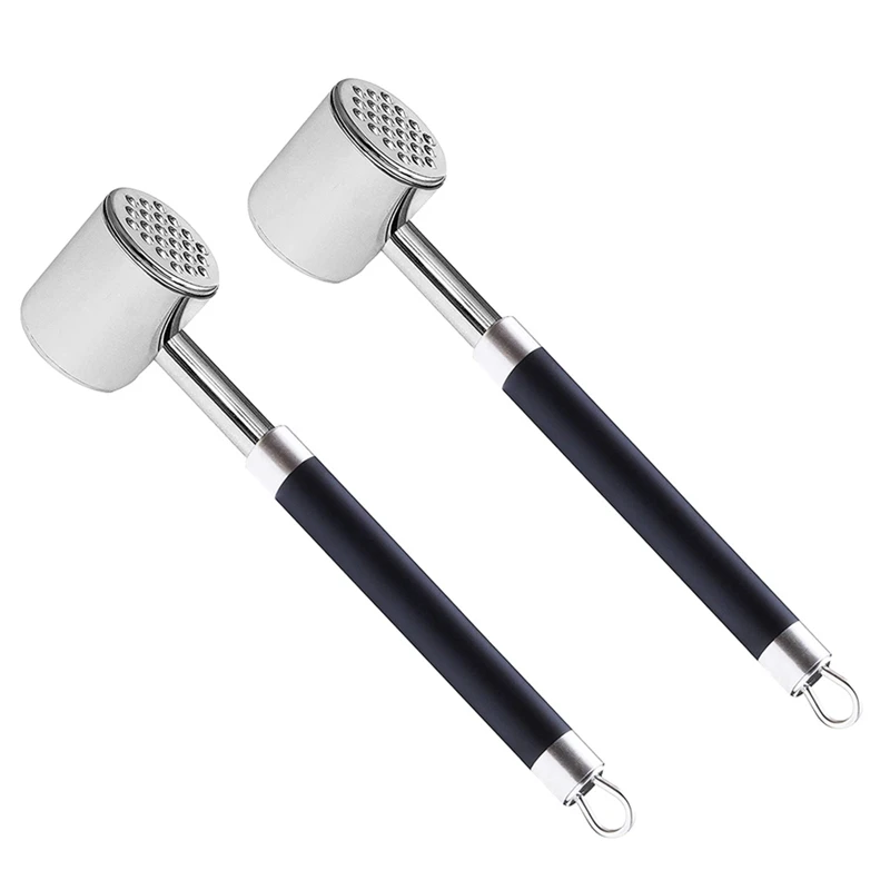 2 шт. ручной молоток для мяса с нескользящей силиконовой ручкой |