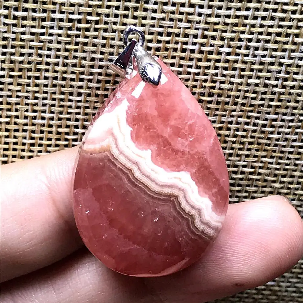 Подвеска из натурального красного родохрозита ювелирные изделия для женщин