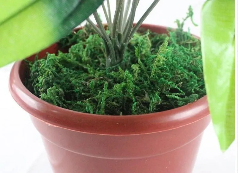 300G/lot Artificial Green moss decorative plants vase artificial turf silk Flower accessories for flowerpot decorations supplies | Дом и сад