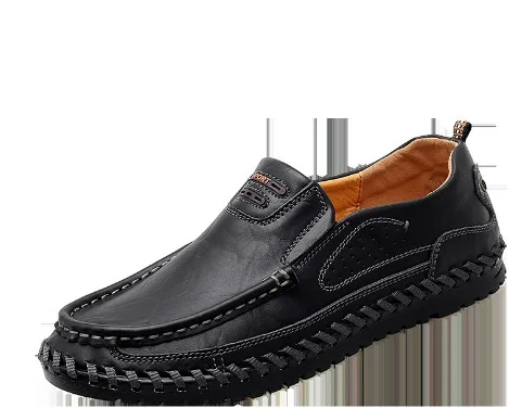 

2021 NEW Men Shoes genuine Leather slip on Loafers Luxury Men's spring Shoes Driving Comfort Casual Men Shoes Moccasins big
