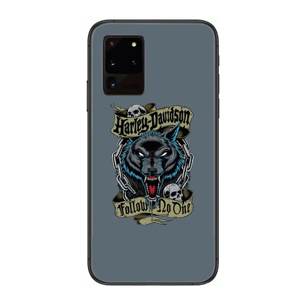 

Harley Motorcycle Davidson Phone cover hull For SamSung Galaxy S 6 7 8 9 10 20 21 Plus Edge E note 5G Lite Ultra black soft bu