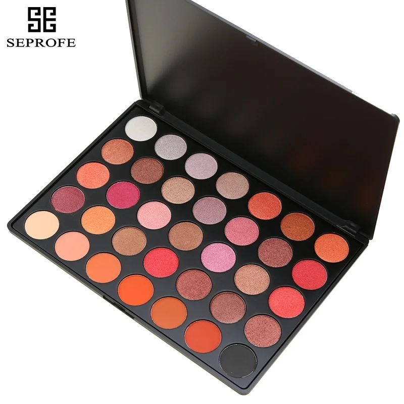 Палитра теней для век 35 цветов блеск макияж матовые тени долговечная палитра