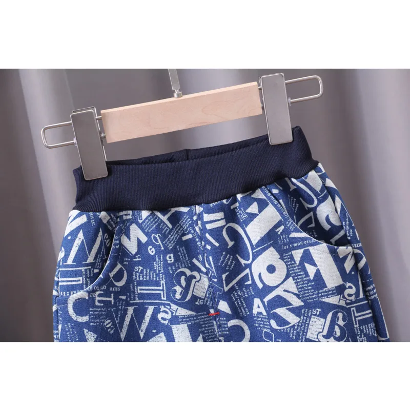 

Children Pocket Letter Cotton Sports Pants Spring Autumn Baby Boys Girls Clothes Toddler Casual Costume Infant Kids Trousers
