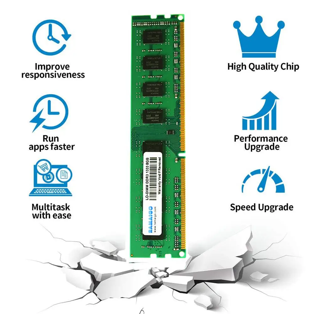 RAM AIGO Ram DDR3 DDR3L 1 25 V 5 8GB 4GB 16G 1866MHz 1600Mhz 1333 настольная память 240pin для AMD/Материнские