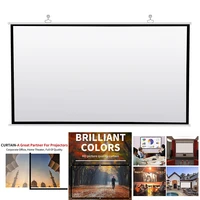 projector screen for home theater hd white foldable anti crease