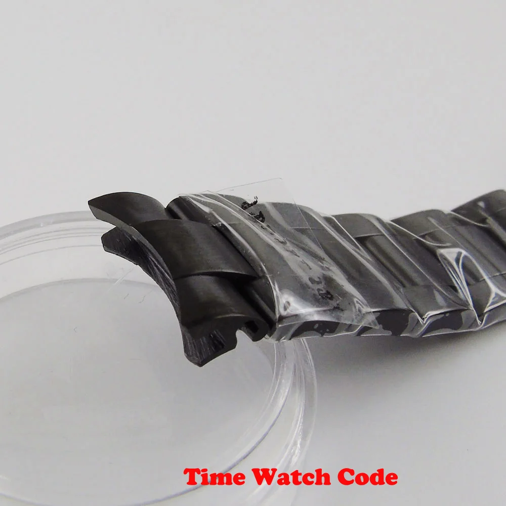 20 мм widthfull черный PVD покрытием ремешок для часов замена металлический браслет Bliger