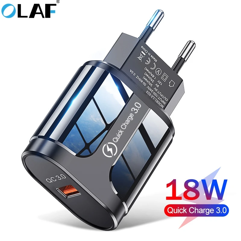Quick Charge 3.0 USB Charger Fast Charging Portable Mobile Phone Charger For iPhone Samsung Xiaomi Huawei QC 3.0 Charger Adapter