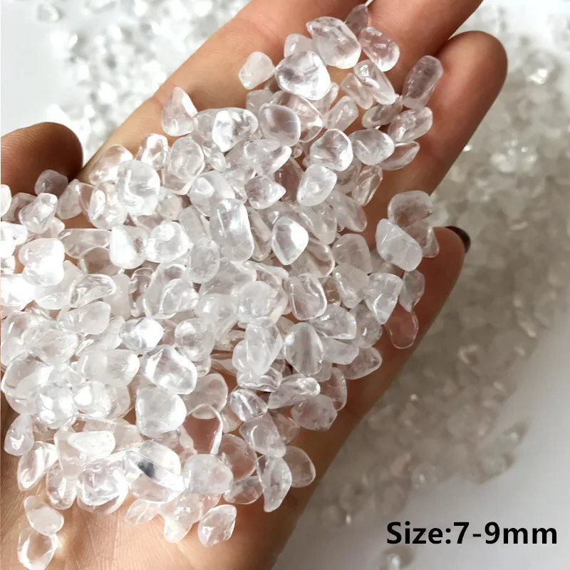Прямая поставка натуральный камень прозрачный кварц белый образец кристаллического минерала рок-чип гравий шероховатый сырой драгоценный камень счастливое украшение