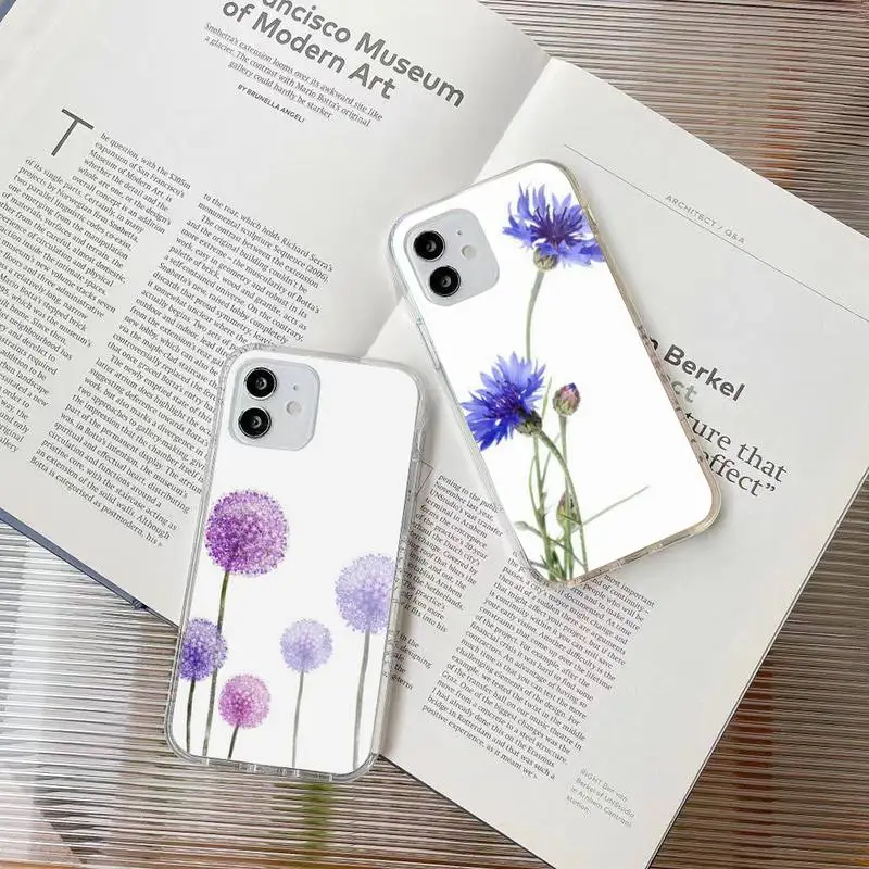 

Painted Flowers Phone Case For Samsung S10 S20 Note20 A71 A21s S4 S5 S6 Plus S20Fe lite Transparent Nax Fundas Cover