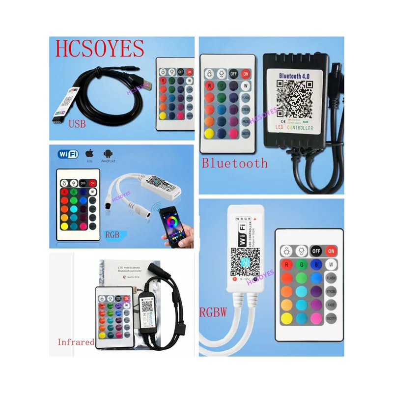 24key ir rf Bluetooth/Инфракрасный/RGBW/USB/RGB пульт дистанционного управления беспроводной