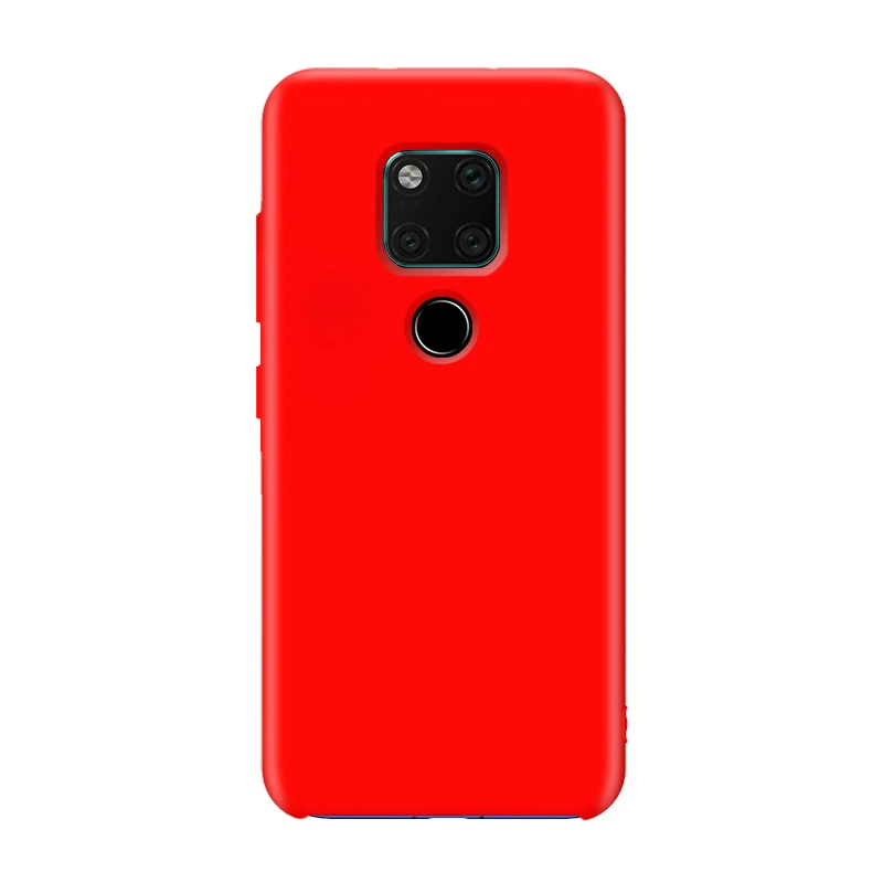 Для HUAWEI mate 20 Pro чехол Высококачественный Мягкий Силиконовый противоударный защитный чехол для HUAWEI mate 20 X чехол для телефона - Цвет: Красный