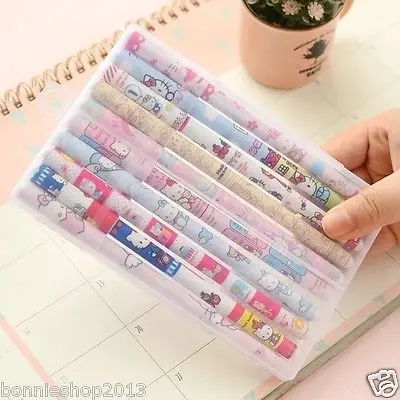 Kawaii Cat Kitty подарки 10 шт./партия Цвет гелевая ручка Шариковая Канцтовары| |