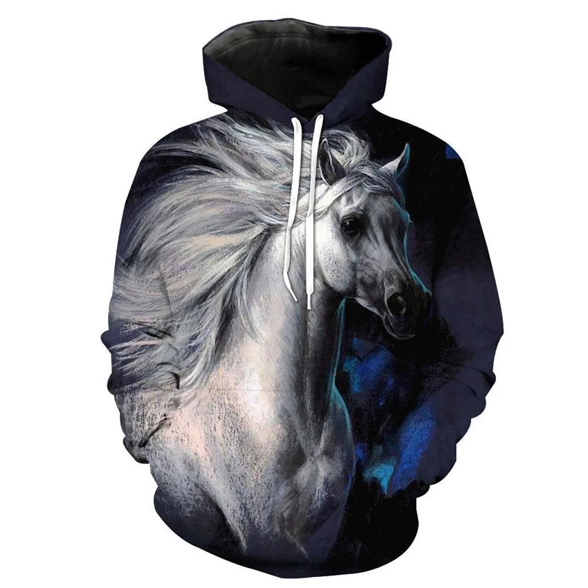 

KISSQIQI Men Hoodie 3D Animal Hoodies Men Tracksuits Hooded Pullover Loose Casual street hoodie Maximum SIze 5XL