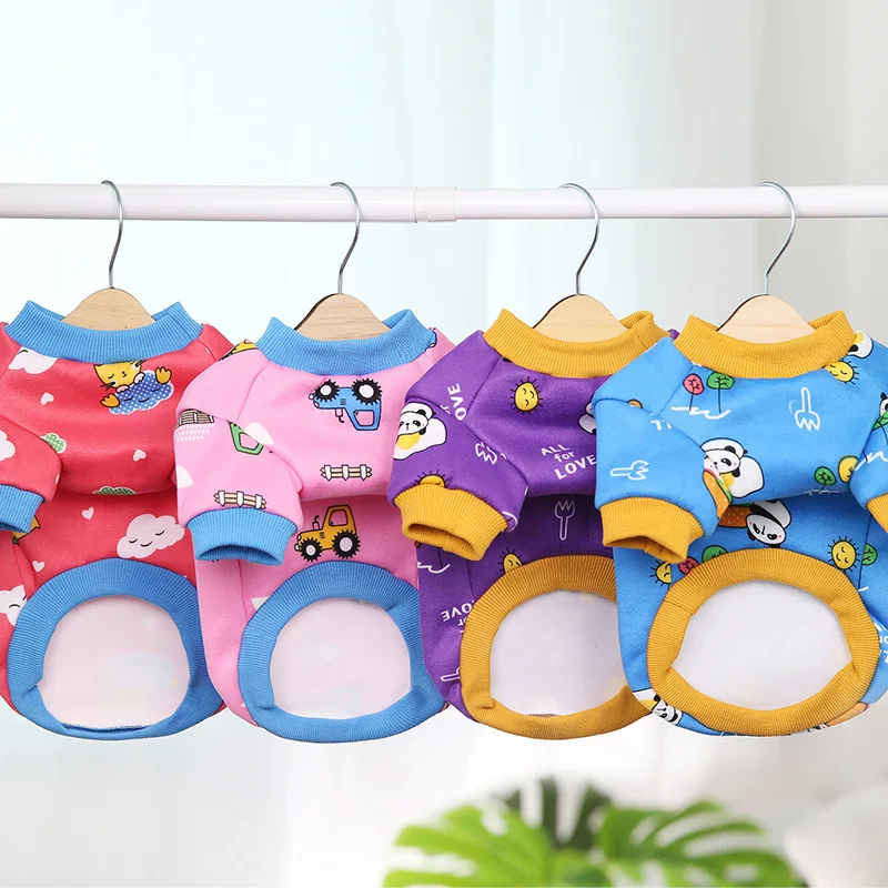 Продажа Новинка весна осень зима Xs одежда для собак для маленьких собак свитер для мальчиков и девочек пальто с принтом Тедди костюм наряд для щенко...