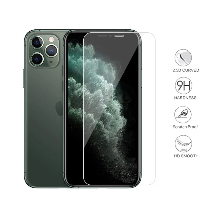 3 шт 5 закаленное стекло для iphone 11 Pro X XS Max на iPhone 7 6 6s 8 plus 5S SE 4S защитная